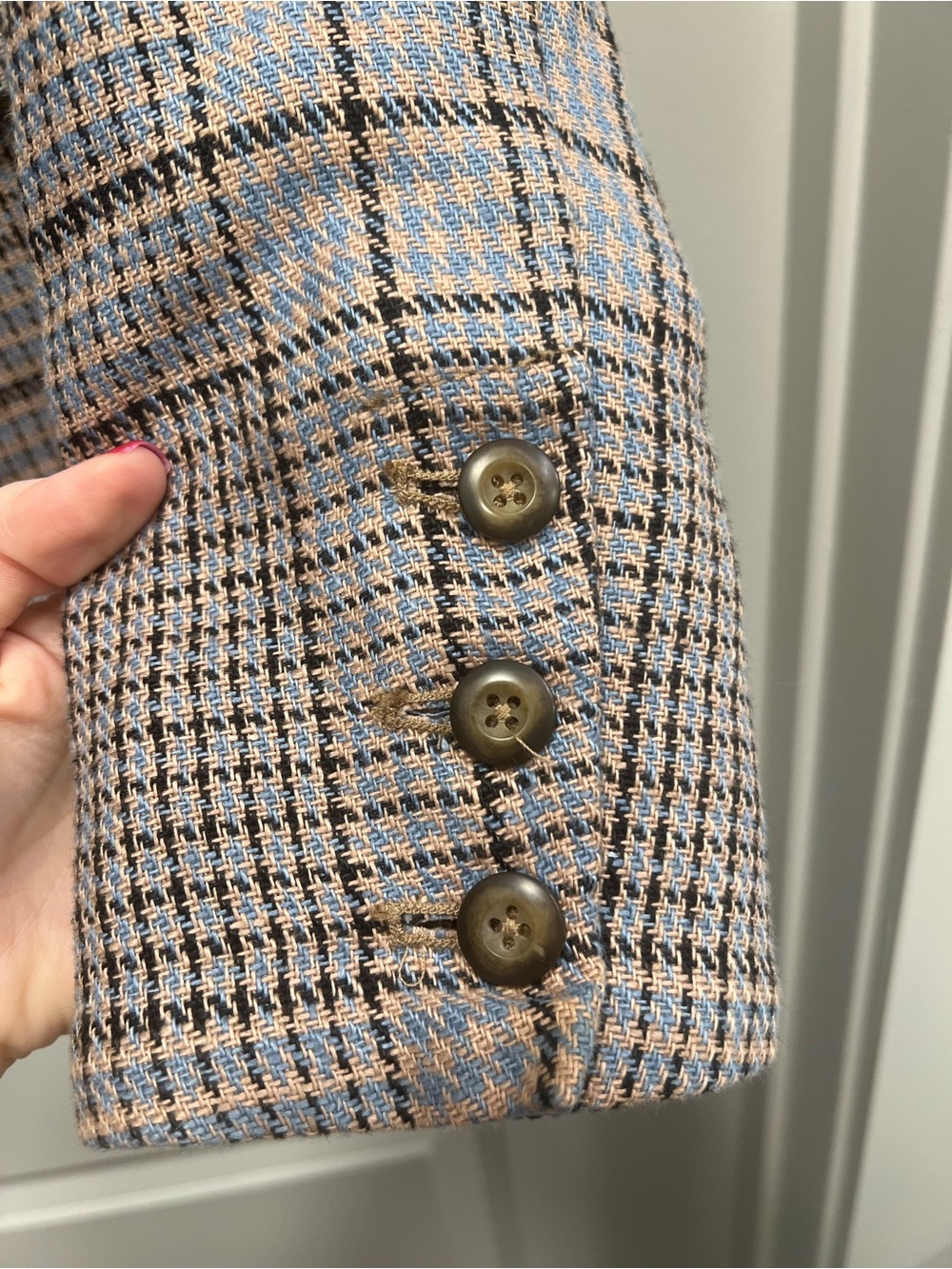 Free People Plaid Tailored Blazer Jacket - XS - Picture 2 of 7